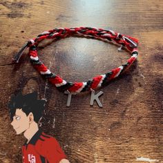 Handmade Tetsur Kuroo Charm Bracelet From Haikyuu! Charms Are Stainless Steel. Customized Red Casual Jewelry, Customized Casual Red Jewelry, Casual Red Customized Jewelry, Casual Customized Red Jewelry, Black Casual Customized Bracelets, Casual Black Customized Bracelets, Customized Black Casual Wristband, Casual Customized Black Wristband, Sleep Pfp