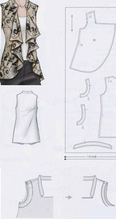 an image of a sewing pattern for a jacket