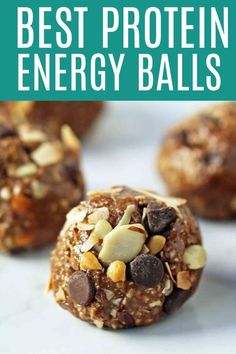 the best protein energy balls are made with chocolate, peanut butter and oatmeal