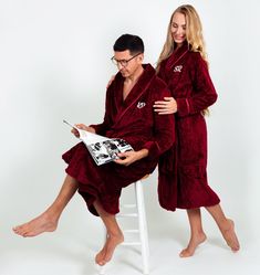 "Custom Long Bathrobes for Couple, Matching Women and Men bathrobes, Honeymoon gift, Anniversary gift, Customized bathrobes - style1 Bathrobes are selling separately. If you need Set of 2 , please add to your cart 1 Women's and 1 Men's size. Are you getting ready for your honeymoon or anniversary? Stop by here and order your matching couples robes - we will customize them just the way you like it. Whether these are wedding robes or regular his and hers robes, they are so high-quality, that anybo Couple Honeymoon, Personalized Bathrobe, African Couple, Igbo Bride, Nigerian Traditional Wedding, Honeymoon Gift, Wedding Robes, Bride Attire, Custom Robes