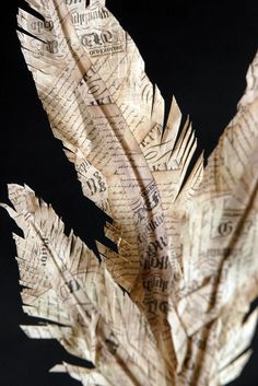 a piece of paper that has been folded into leaves