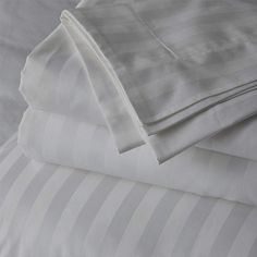 PRICES MAY VARY. Top Split Head Cal-King Sheet Set Includes: 1 Flat Sheet measures 102" wide X 108" long, 1 Top split Fitted Sheet 72" wide X 84" long with 6 corner pockets to fit 18 inches deep Pocket mattress and 2 King Pillowcases Size 20" wide X 40" long each. FULLY ELASTIC DEEP POCKET: Fitted sheet with fully enclosed elastic hems and fit snugly over mattresses up to 18 inches deep. Material: The Sheet sets are made up of 100% Egyption Cotton . They are the best sheets you’ll ever own! They Draps Design, Egyptian Cotton Sheets, Striped Bedding, Well Rested, Egyptian Cotton Bedding, Cama King, King Sheets, Cotton Bedsheets, Striped Sheets