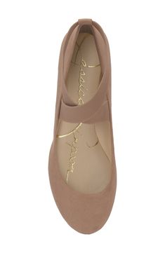 Crisscross elastic straps give charming added detail to this classic ballet flat to wear from work to the weekend.Sizing: True to size. M=standard width, W=wide width- Round toe- Slip-on with crisscross detail elastic ankle strap- Cushioned footbed- Hidden wedge heel- Approx. 0.5" heel- Imported Manmade upper, rubber sole Preppy Look, Flip Flop Slippers, Clutch Pouch, Sweaters And Leggings, Comfortable Sandals, Kids Boots, Ballet Flat, Jessica Simpson