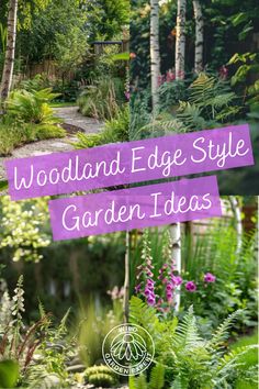 Woodland Edge Style Garden Ideas Woodland Patio Ideas, Woodland Garden Ideas, Sustainable Backyard, Decorative Solar Garden Lights, Garden Decorations Outdoor, Decorative Garden Fence, Solar Garden Decor, Decorative Solar Lights, Decorative Garden Stakes