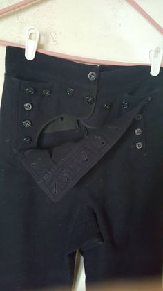 "WOW Vintage 1960s era GENUINE Navy uniform dress pants. 100% navy blue wool, double button fly and lace back. Near perfect condition. Men's size S/Small (waist 29\", outside leg 40\"). FREE SHIPPING" Vintage Uniform, Dress Pants Men, Men's Uniform, Outrageous Fashion, Navy Uniform, Menswear Details, Navy Uniforms, Vintage Sailor, Workwear Vintage