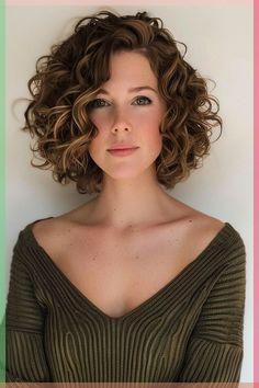 Wavy Curly Bob Hairstyles, Choppy Curly Bob, Bob Permed Hairstyles, Curly Long Bob Hairstyles, Short Hairstyle Curly Hair, Bob Hairstyles For Curly Hair, Bob For Curly Hair, Pelo Bob Ondulado, Bob Wavy Hair