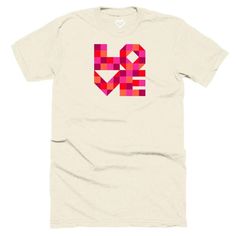 Love Blocks T-shirt Love Blocks, Size Chart