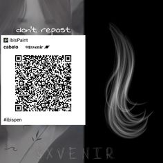 a black and white photo with the text don't repost on it next to a qr code