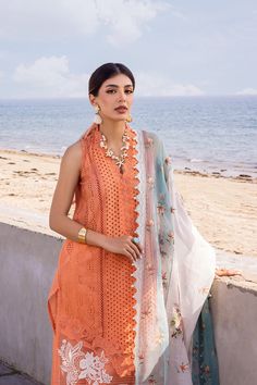 Brand: Saira RizwanProduct Code: SRLL24-04 MABECollection: Saira Rizwan Unstitched Luxury Lawn Summer CollectionFabric: Lawn DESIGN DETAILS: Dyed and Embroidered Schiffli Front (Lawn) 1 Yard Dyed Plain Back (Lawn) 1 Yard Dyed Plain Sleeves (Lawn) 0.75 Yard Embroidered Dupatta (Slub) 2.75 Yards Dyed Trouser (Cambric) 2 Yards Accessories: Embroidered Front Hem Border (Organza) 1Yard Embroidered Sleeve Border (Organza) 1.25 Yards Embroidered Border for Front and Back (Organza) 2 Yards Embroidered Border for Neckline (Organza) 1.25 Yards Embroidered Front Patch in Laser Cut (Organza + Lawn) 1 PC Embroidered Dupatta Borders (Organza) Dissolving Motifs for Shirt Hem (2 PC) DISCLAIMER:* Lining, Laces, and Tassels are not included in unstitched variants.* Embellishment items in stitched outfits ar Pakistani Clothes Online, Lawn Design, Kurta Men, Formal Wear Women, Kurti Collection, Eid Dresses, Front Lawn, Embroidered Border, Luxury Wear