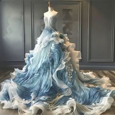 Ocean Corset, Vestidos Met Gala, Best Met Gala Looks, Dresses Gala, Award Show Dresses, Met Gala Dresses, Ethereal Dress, Runway Fashion Couture, Pretty Princess