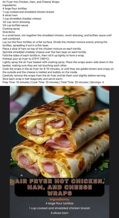 Air Fryer Hot Chicken, Ham, and Cheese Wraps Air Fryer Chicken Ham And Cheese Wraps, Air Fryer Hot Chicken Ham And Cheese Wraps, Airfryer Toast, Air Fryer Wraps, Airfryer Lunch, Air Fryer Hot Chicken, Ham And Cheese Wraps, Chicken Ham And Cheese, Cheese Wraps