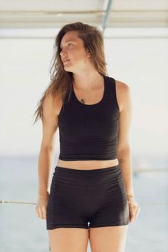 "Women's Hemp and Cotton Crop Top Tank Our brand new crop top tank top! Just in time for summer. Perfect for working out, yoga, lounging, wearing with shorts, and super cute with a pair of jeans. Fabric: 52% Hemp 43% Fleece Cotton Blend 5% Spandex Color: Black Sizes: X-Small, Small, Medium, Large, X-Large, XX-Large Type/Style: **Soft fitted midriff tank top **2\" wide straps for extra comfort **Great for working out or going out **No Elastic **Manufactured for Asatre in Canada Hemp Clothing Bene Hemp Clothing Woman, Conscious Clothing, New Crop Top, Hemp Fiber, Yoga Crop Tops, Hemp Clothing, Yoga Tank Top, Cotton Crop Top, Yoga Tank