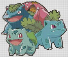 an image of pokemon cross stitch pattern