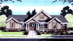 this is an artist's rendering of these house plans