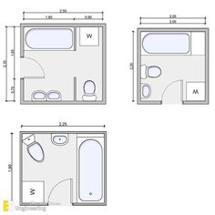 the floor plan for a small bathroom with toilet, sink and bathtub in it