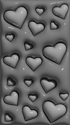 many hearts are arranged in the shape of a square