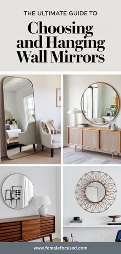 the ultimate guide to choosing and hanging wall mirrors