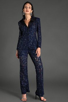 Elegance meets allure in our beaded sequin lace blazer set. This exquisite set features a blazer adorned with intricate beadwork and shimmering sequins, paired with matching tailored trousers. The delicate lace overlay adds a touch of elegance and femininity, making this ensemble truly captivating. Ideal for glamorous events, cocktail parties, or upscale dinners, this blazer set ensures you stand out with grace and style. Handmade customization Fabric composition: 90% polyester fiber, 10% spande Cocktail Party Attire, Concert Outfit Summer, Lace Blazer, Blazer Set, Cocktail Parties, Sparkly Dress, Summer Dress Outfits, Dress Jewelry, Swimwear Sale