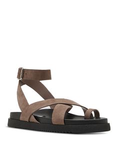 Find STEVE MADDEN Mira Strappy Sandals on Editorialist. Steve Madden Women's Mira Strappy Sandals.Color:Taupe Nubuck.Size:6.5.Material:Nubuck leather upper, synthetic lining and sole. Steve Madden Sandals, Black Leather Shoes, Leather Shoes Woman, Nubuck Leather, Strappy Sandals, Women's Shoes Sandals, Leather Shoes, Steve Madden, Ankle Strap