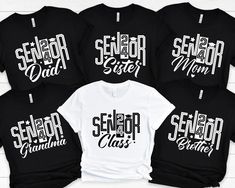 Graduation Family T-shirt, Senior 2024 Family Matching T-Shirt,Personalized Graduation T-Shirt,Proud Graduate T-shirt,Custom Graduation Gift ❀DETAIL❀ For printing, we use Bella Canvas and Gildan SoftStyle brand shirts, which are the best in the industry. *Bella Canvas -unisex size -4.2 oz. -Solid colors are 100% Combed Cotton and Ring-Spun Cotton. -Athletic Heather 90% Combed and Ring-Spun Cotton, 10% Polyester -All Heather CVC Colors 52% Combed and Ring-Spun, 48% Polyester *Gildan SoftStyle -un Graduation Tshirt Ideas For Family, Graduation Shirts For Family, Custom Graduation Gift, Graduation Shirts, Branded Shirts, Combed Cotton, Graduation Gifts, Custom Shirts, Shirt Style