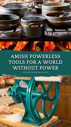 The Amish are masters of off-grid living for centuries.    Here are some of the powerless tools you should get before the next big blackout: Survival Skills Emergency Preparedness, Off Grid Homestead, Emergency Preparation, Survival Life Hacks