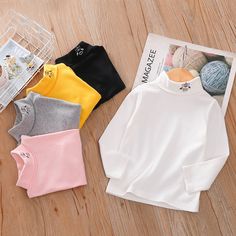 Pattern: solid color, cartoon Color: pink, yellow, gray, black, beige Height: 90CM, 100cm, 110cm, 120cm, 130cm Sleeves: long sleeves Thickness: normal Fabric: Cotton Gender: middle school, boy, girl Launch: Autumn 2021 Season: spring, autumn and winter Winter Baby Boy, Winter Turtleneck, Casual Turtleneck, Owl Print, Bottoming Shirt, Cute Owl, Toddler Kids, Baby Winter, Hoodie Girl