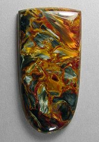 African PIETERSITE designer cab Silverhawk's designer gemstones. Montana Agate