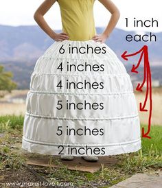 a girl in a dress with the measurements for her wedding gown