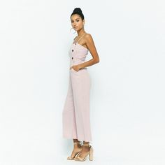 FREE SHIPPING 2018 Button Solid Casual Jumpsuits Dungaree Trousers JKP840 Chic Wide Leg Jumpsuits And Rompers With Buttons, Chic Wide Leg Jumpsuits With Buttons, Summer Wide Leg Jumpsuit With Button Closure, Pink Summer Jumpsuits And Rompers With Buttons, Pink Summer Jumpsuit With Buttons, Casual Jumpsuits And Rompers With Buttons For Parties, Spring Overall Jumpsuits And Rompers With Buttons, Spring Overall Jumpsuit With Buttons, Summer Pantsuit With Buttons