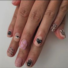 Boho Nails, Minimal Nails Art, Mens Nails, Hippie Nails, Punk Nails, Edgy Nails, Grunge Nails, Minimal Nails, Casual Nails