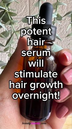 Hair Growth Overnight, Homemade Hair Growth Serum, Homemade Serum, Hair Serum For Hair Growth, Miracle Hair Growth, Serum For Hair Growth, Serum For Hair, Hair Regrowth Women