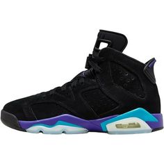 Grade School Jordan 6 Retro "Aqua" Black/Bright Concord-Aquatone Size: 5.5.  Gender: unisex.  Age Group: kids. Nike Air Jordan 6 Retro, Kids Army, Air Jordan 6 Retro, White Basketball Shoes, Nike Air Jordan 6, Reebok Classic Leather, Jordan 6 Retro, Mens Training Shoes, Womens Air Jordans