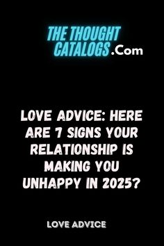 Are you feeling stuck or unfulfilled in your relationship? Here are 7 crucial signs to watch for in 2025 that indicate your relationship might be affecting your happiness. Learn how to recognize these red flags and take steps toward a healthier love life. #RelationshipRedFlags #UnhappyInLove #LoveAdvice2025 #HealthyRelationships #SelfLoveJourney #EmotionalHealth #RelationshipHelp #SignsOfUnhappiness #LoveWisdom #RelationshipGoals