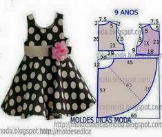 the sewing pattern for this dress is easy to sew, and has an attached bow