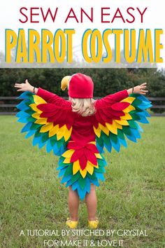 Costumes Faciles, Parrot Costume, Baby Kostüm, Bird Costume, Diy Costumes Kids, Animal Costumes, Easy Costumes, Wings Costume, School Play