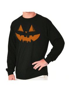 Classic Halloween Pumpkin Costume Long Sleeve TShirt Men Women Black Casual  Long Sleeve Fabric Animal,Geometric,Halloween,Plants  Medium Stretch  Men Clothing, size features are:Bust: ,Length: ,Sleeve Length: Geometric Halloween, Halloween Plants, Halloween Pumpkin Costume, Animal Geometric, Classic Halloween, Tshirt Men, Pumpkin Costume, Fabric Animals, Men Clothing