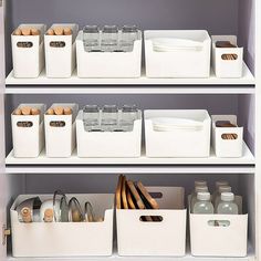 Maximize cabinet space: small storage boxes in cabinets to free up valuable countertop and shelf space. Customizable organization: Choose from a variety of specifications to mix and match and create a storage solution tailored to your needs. Versatile storage: Store pots, plates, snacks, and more in the large size, keeping your kitchen organized and clutter-free. Convenient access: Holes on the side of the storage rack make it easy to grab items and transport them around the kitchen. Keep countertops tidy: Utilize this storage solution to keep your cabinets and countertops neat and orderly, enhancing the overall look of your kitchen. Description: Introducing our versatile storage box, the perfect solution for keeping your cabinets and countertops organized. These small storage boxes can be Organiser Cucina, Small Storage Boxes, Kitchen Storage Hacks, Kitchen Storage Boxes, Sewing Supplies Storage, Cabinets And Countertops, Kitchen Organizer, Plastic Container Storage, Desktop Storage