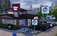 Sims 4 Pizza Hut, Sims 4 Pizza Restaurant, Sims Food, Realistic Sims, Sims4 Accessories, Afro Hair Sims 4 Cc, Sims 4 Jobs, Sims 4 Restaurant, Sims 4 Content