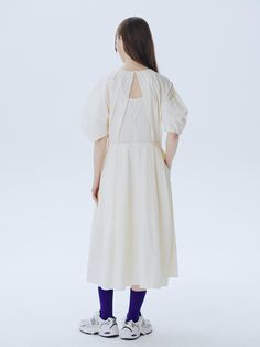 This is a modern and unique dress by ahwe that is made out of high quality and sturdy fabric. With minimal design detail and trendy mood, you can style it for your casual and refined daily outfit.- Voluminous lantern sleeves- U neckline with shirring- Dart detail on the sleeves- Diagonal pleat and cutout detail on the back Lantern Sleeve Dress, Lantern Sleeves, Unique Dresses, Minimal Design, Daily Outfits, Design Details, Fabric, Design