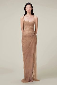 Mara Dress | MEAN BLVD Luxury Beige Dress, Pre-draped Ruched Evening Dress With Sweetheart Neckline, Floor-length Gown With Ruched Bodice For Gala, Elegant Floor-length Corset Dress With Boned Bodice, Floor-length Gala Evening Dress With Ruched Bodice, Gala Floor-length Gown With Ruched Bodice, Cocktail Evening Dress With Ruched Sweetheart Neckline, Cocktail Evening Dress With Sweetheart Neckline And Ruched Detail, Elegant Formal Ruched Corset Dress