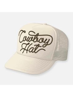 Classic trucker hat with a moldable curved bill Adjustable snap back One size fits most Curved, moldable bill