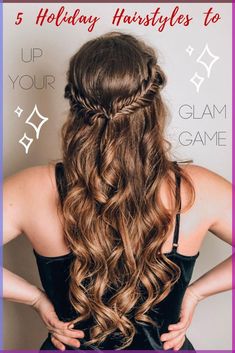 Glam Hairstyles, New Year Hairstyle, Holiday Hairstyles, Christmas Hair, Party Hairstyles, Down Hairstyles