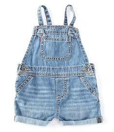 Levi's® Baby Girls 12-24 Months Spaghetti-Strap Denim Shortall | Dillard's Levi's Denim Jumpsuit With Pockets For Summer, Levi's Summer Shortalls, Levi's Blue Summer Overalls, Levi's Cotton Shortalls For Spring, Levi's Shortalls With Pockets For Summer, Levi's Summer Shortalls With Pockets, Levi's Casual Summer Shortalls, Levi's Denim Shortalls With Pockets, Levi's Cotton Overalls In Medium Wash