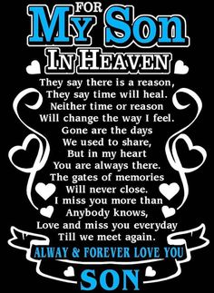 the poem for my son in heaven