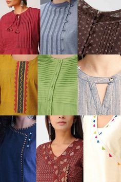 Suit Neck Designs, Salwar Neck Designs, Churidar Neck Designs, Kurti Sleeves Design, New Kurti Designs, Churidar Designs, Kurti Patterns