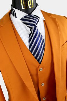 Orange Notch Lapel Blazer For Work, Tailored Orange Blazer With Notch Lapel, Fitted Orange Outerwear With Notch Lapel, Tailored Orange Single-breasted Blazer, Classic Orange Blazer For Workwear, Classic Orange Blazer For Work, Formal Orange Single Breasted Blazer, Orange Fitted Blazer For Work, Tailored Orange Office Blazer