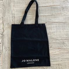 Brand New With Tags Attached. Please Reference All Pictures In The Listing. Chic Black Cotton Shoulder Bag, Holiday Tote Bag, Designer Leather Handbags, Jo Malone London, Jo Malone, Tote Bag Purse, Black Canvas, Cotton Totes, Leather Design