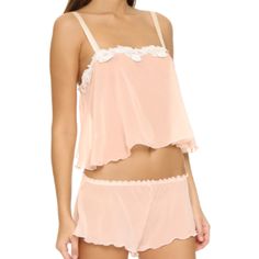 Cute Pink With White Lace Detailing Sleep Set. One Size Fits All, Never Worn Before, Bought At The Hanky Panky Sample Sale Feminine Sheer Camisole, Sheer Coquette Sleepwear For Summer, Delicate Summer Sleepwear For Wedding Night, Delicate Summer Sleepwear, Summer Delicate Sleeveless Sleepwear, Chic Sheer Sleepwear For Loungewear, Flirty Sheer Summer Sleepwear, Flirty Sheer Sleepwear For Summer, Sheer Chic Sleepwear For Spring