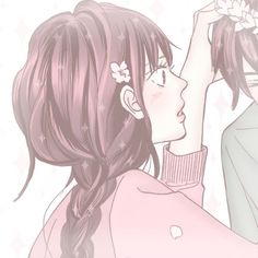 Kimi No Todoke Sawako Icons, Profile Matching Aesthetic, Pink Faceless Pfp, Matching Pfp Sawako Kazehaya, Shoujo Wallpaper Desktop, Cute Pink Matching Pfp, Light And Miss Matching Pfp, Sawako And Kazehaya Wallpaper