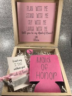 a pink box with writing on it that says, i plan with me stand with me cry with me laugh with me laugh with me